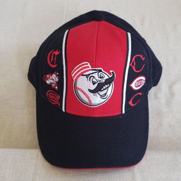 American Needle MLB Cincinnati Reds Mr Redlegs Cooperstown Baseball Cap 3 Panels - Picture 1 of 9